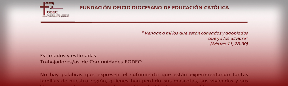 Comunicado Comunidades FODEC – Incendios