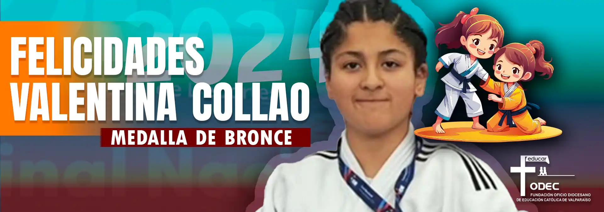 FODEC Felicita a Valentina Collao por su Bronce en el Campeonato Nacional Escolar de Judo